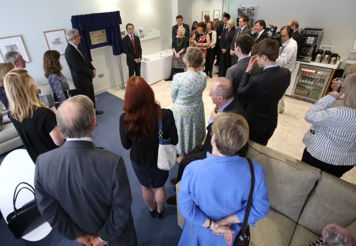 Guests watch as the AVC is opened