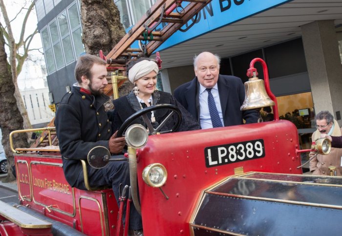 Lord Fellowes and Lady Kitchener take a ride on Jezebel