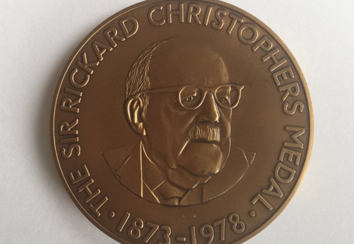 photo of the Sir Rickard Christophers Medal