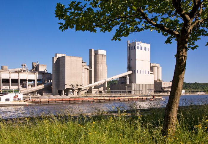 Heidelberg Cement's plant in Lixhe, Belgium.