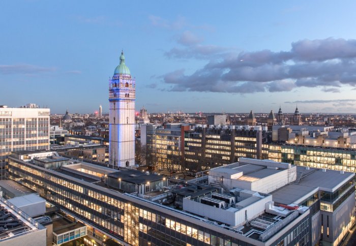 Imperial's South Kensington Campus at night