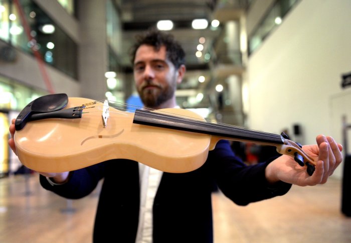 Luca and his violin