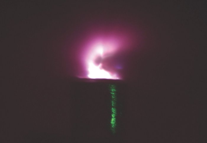 Image of one of the shots from the group's experiments
