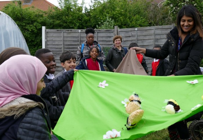 White City pupils play an environmental educational game