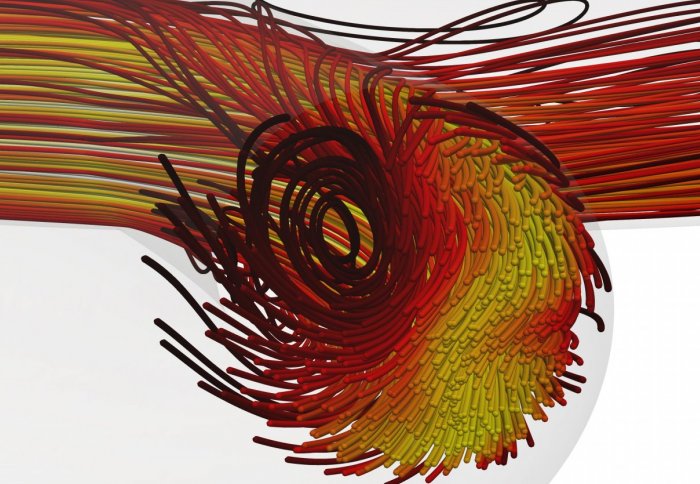 This model shows an improvement in blood flow, thanks to Imperial prototype technology