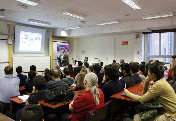 Professor Lee Cronin presents a seminar at Imperial College London