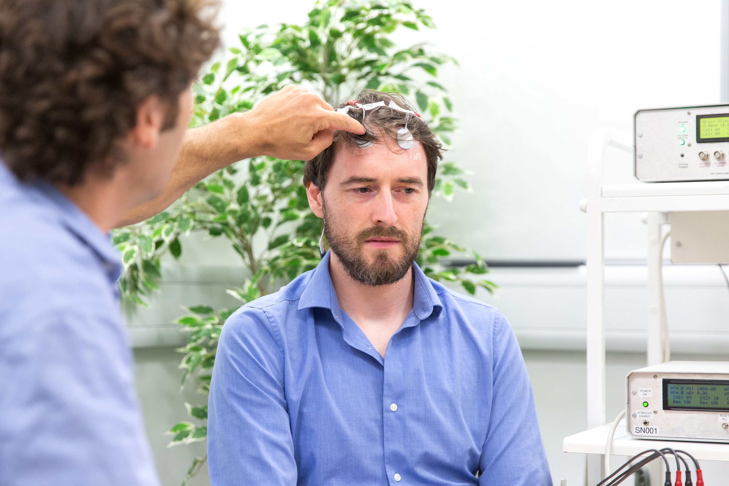Brain stimulation conducted by Nir Grossman
