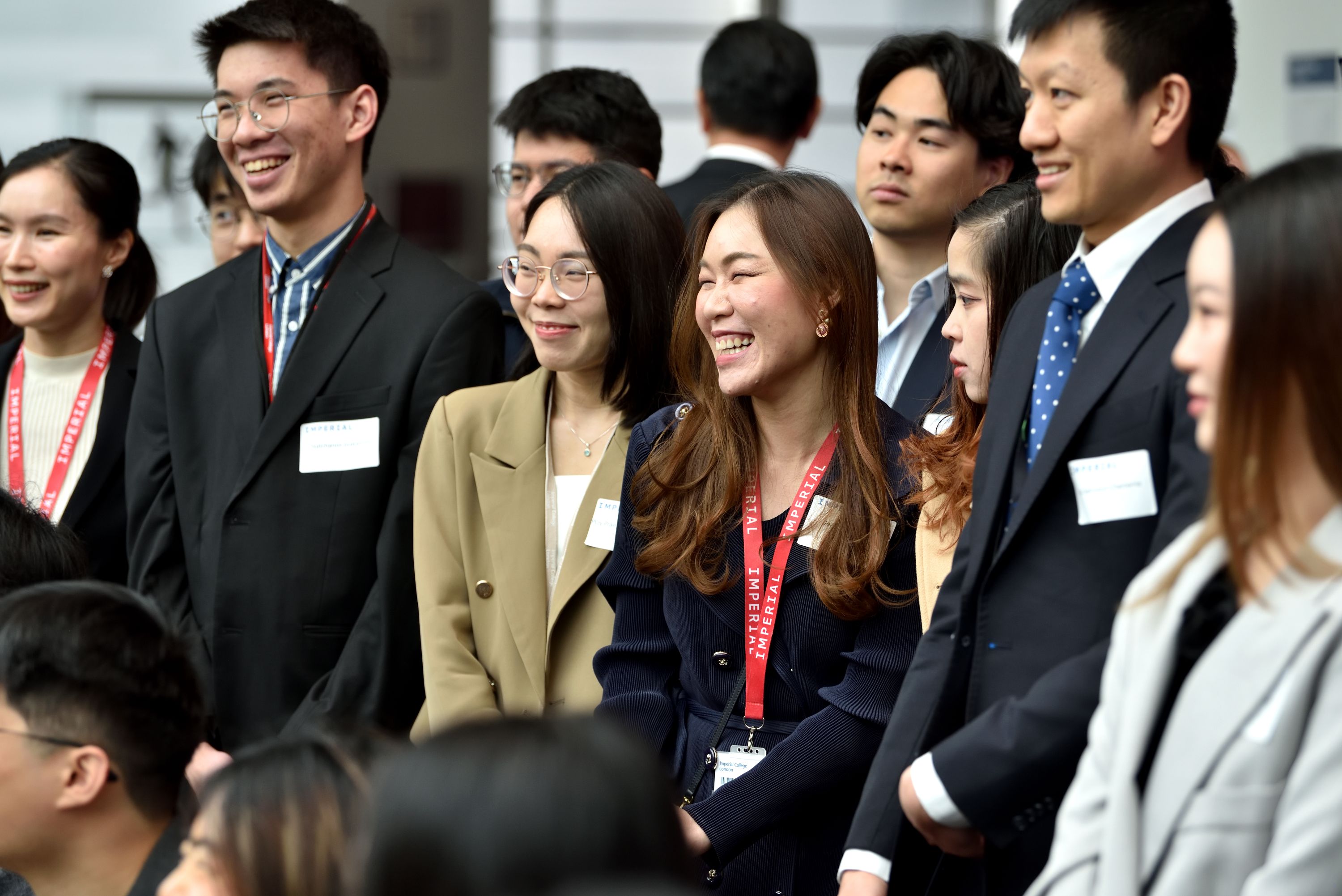a group of Thai students smiling