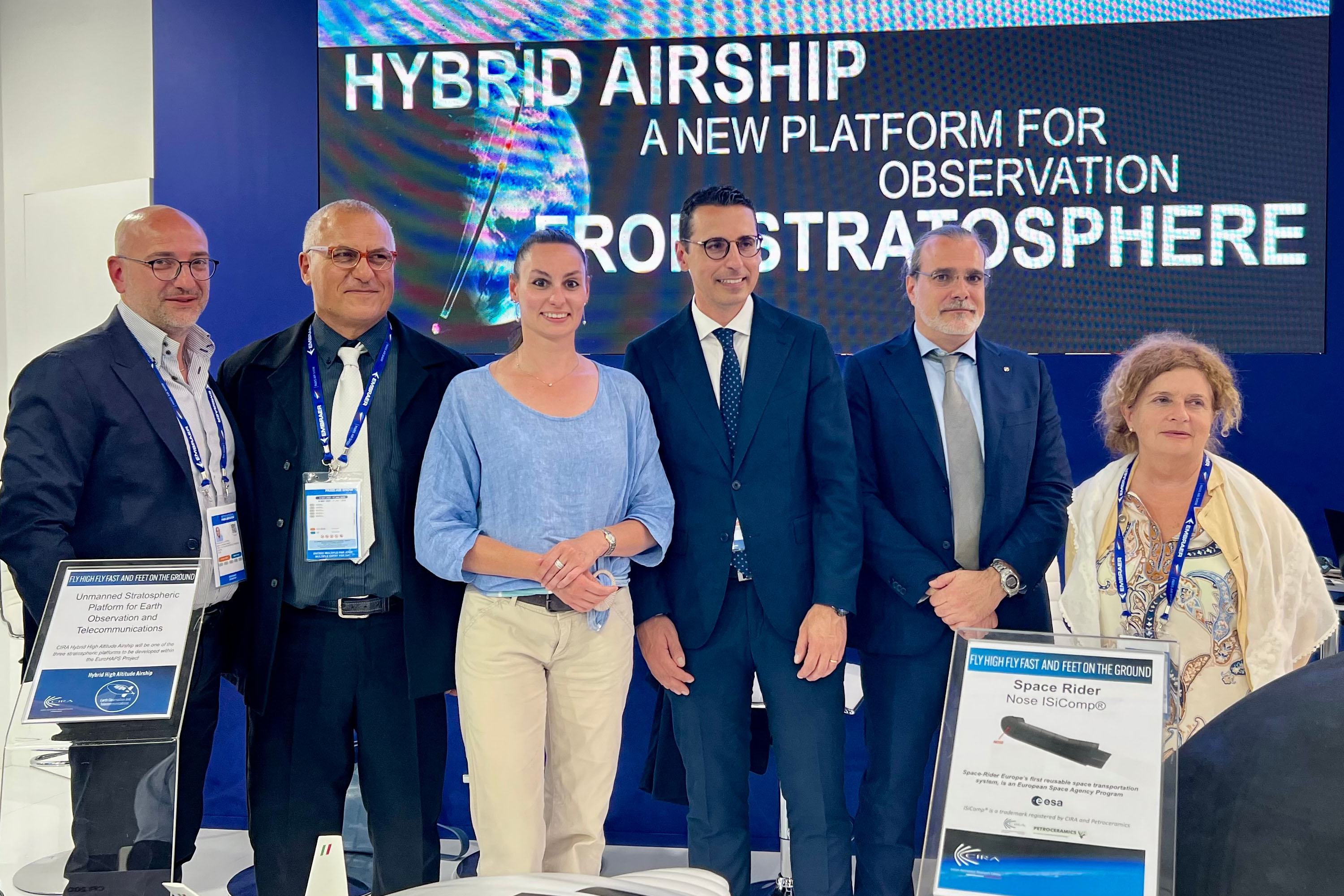 A group of people at the Paris air show