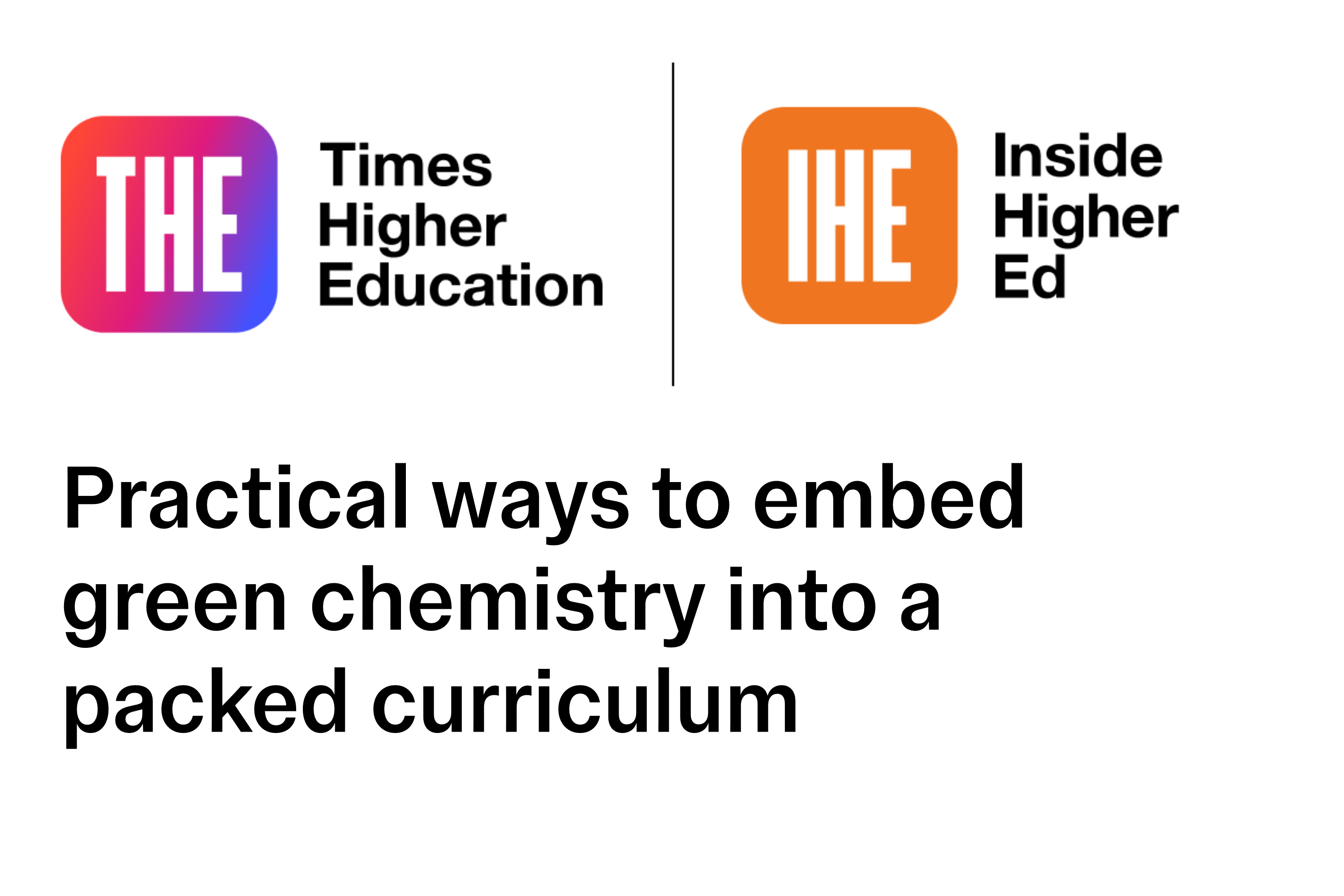 Times Higher Education logos and title of article