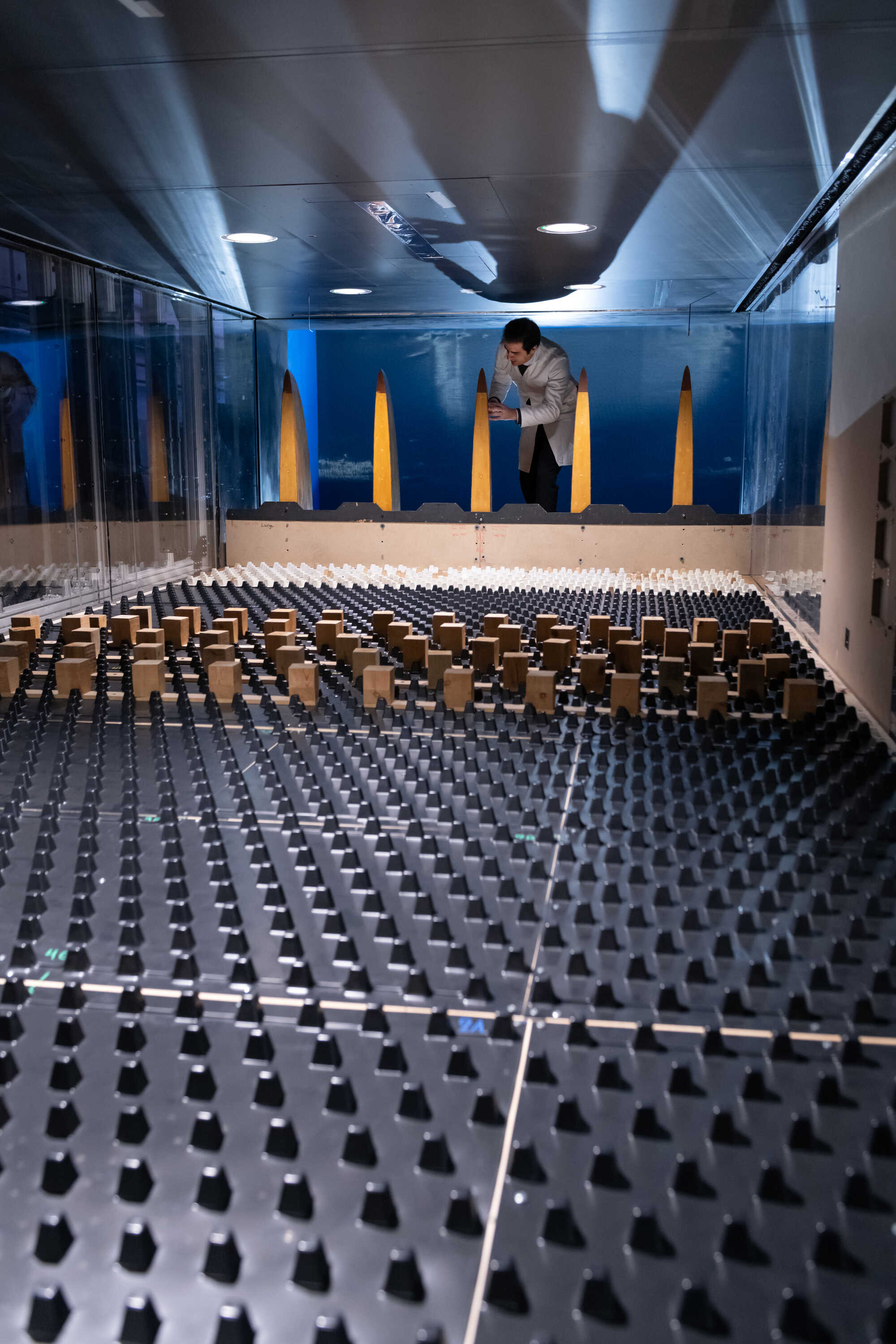 inside the 10x5 wind tunnel 