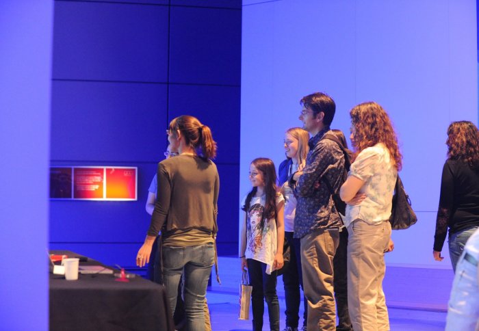 Visitors of the Hamlyn Centre Sceince Musuem Exhibition