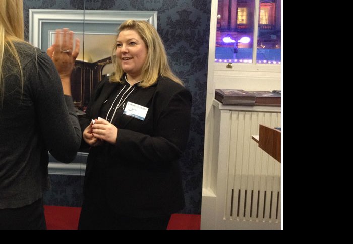 Imperial's sales team meeting showcasing the College's venues at Somerset House