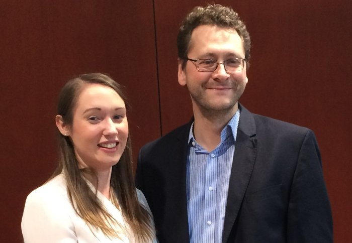 Dr Rhiannon Beard and Prof Ed Tate