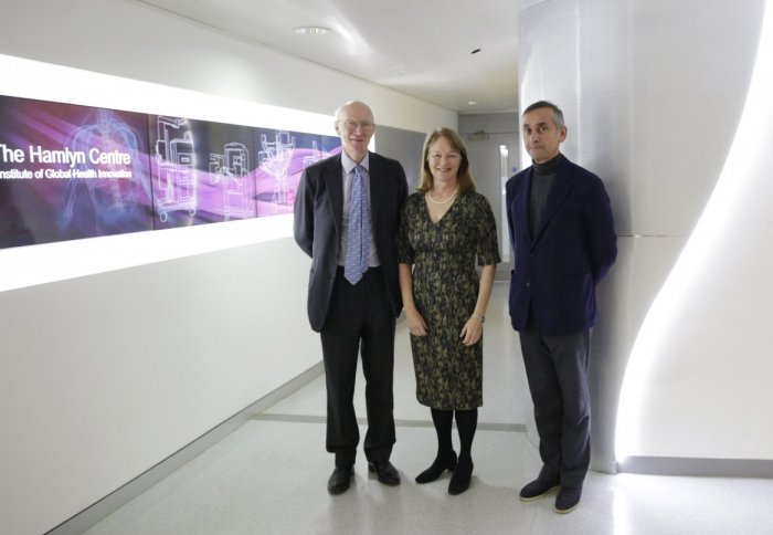 (L to R) Lord Prior, Professor Alice Gast and Professor Lord Ara Darzi