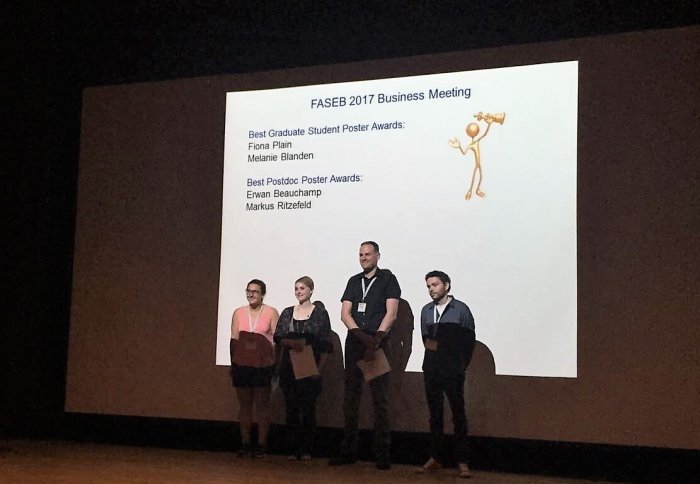 Markus (third from left) with other prize winners 