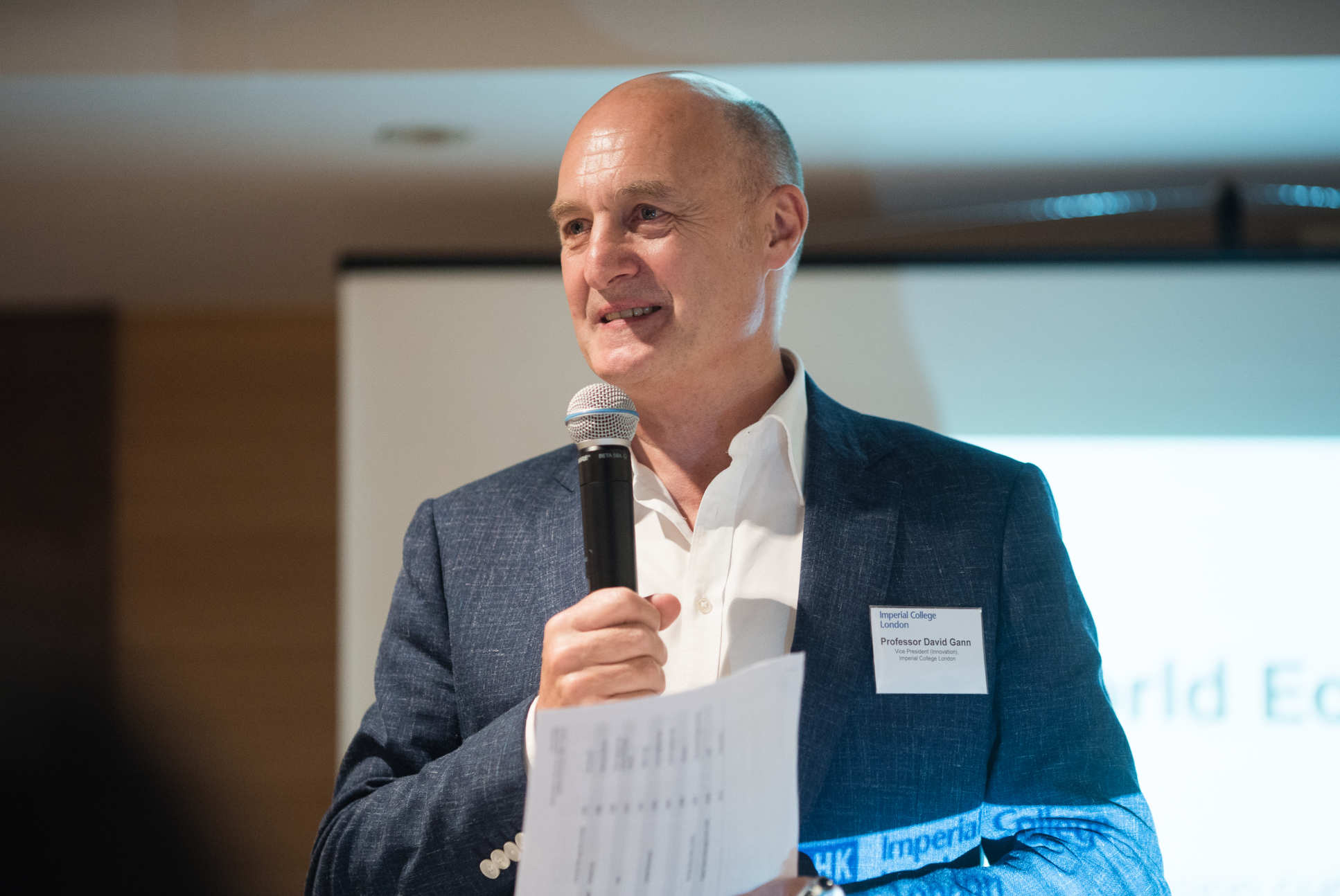 Vice President David Gann speaking in Hong Kong