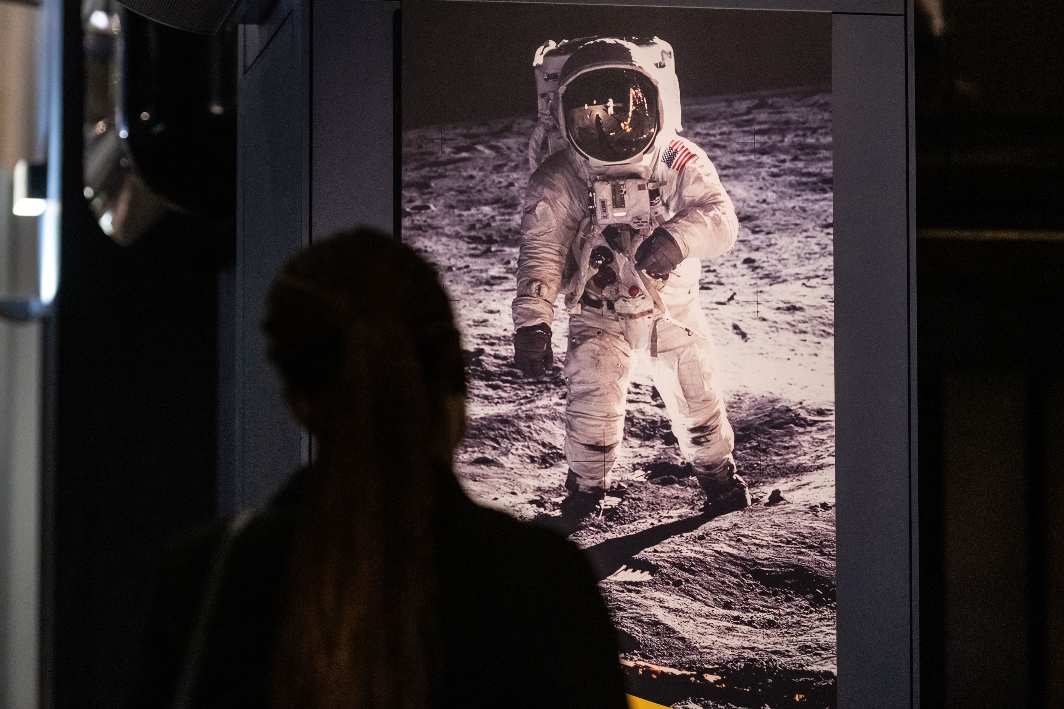 Guest in the Space Gallery at the Science Museum