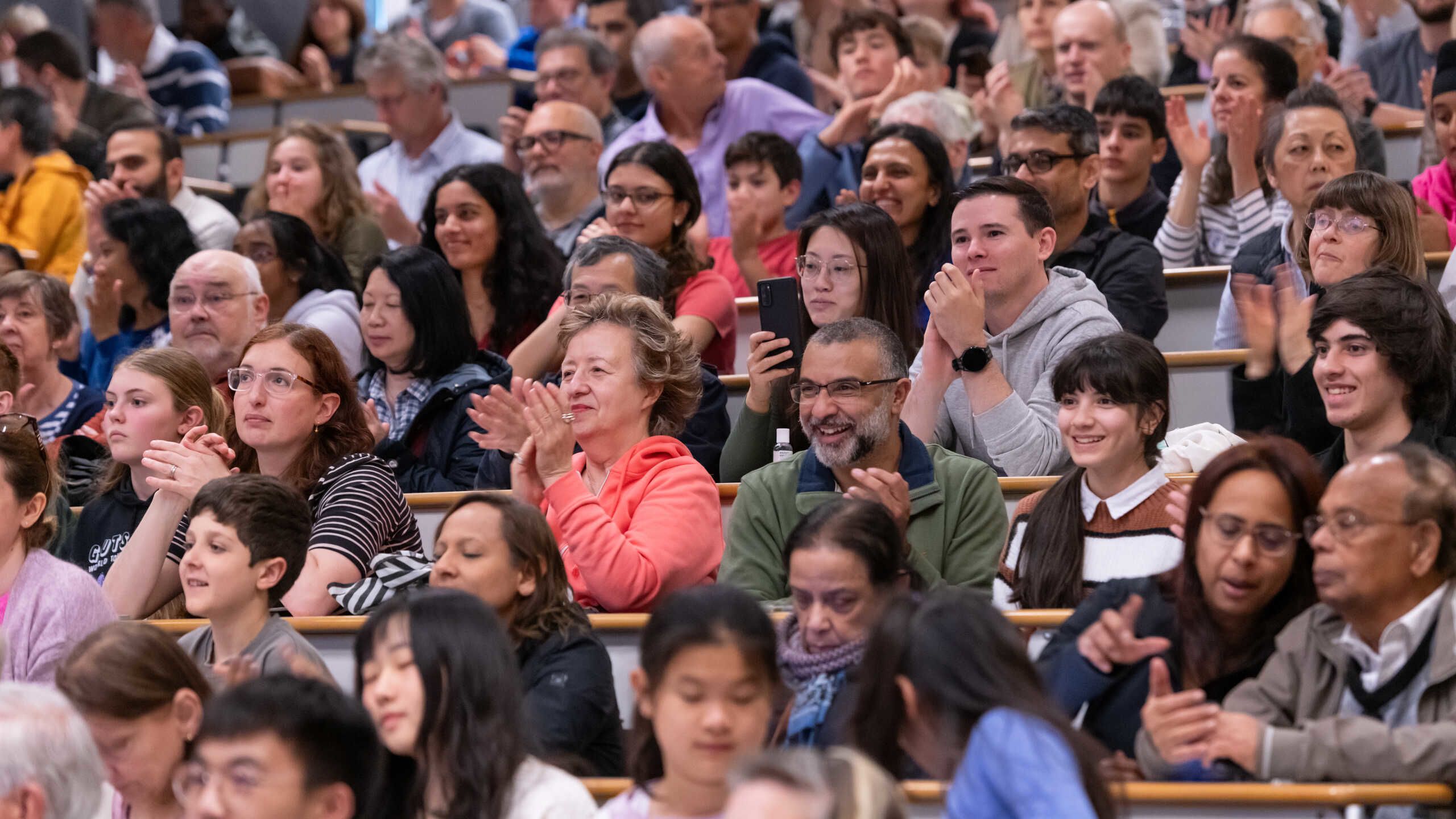 Rapt audience at an event