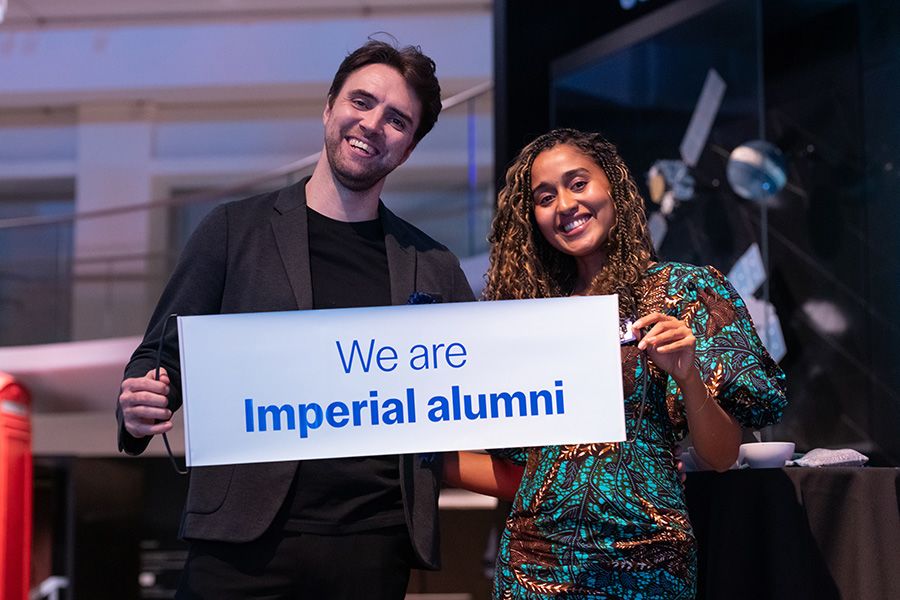 Alex Tourre (left), winner of the Emerging Alumni Leader Award 2024