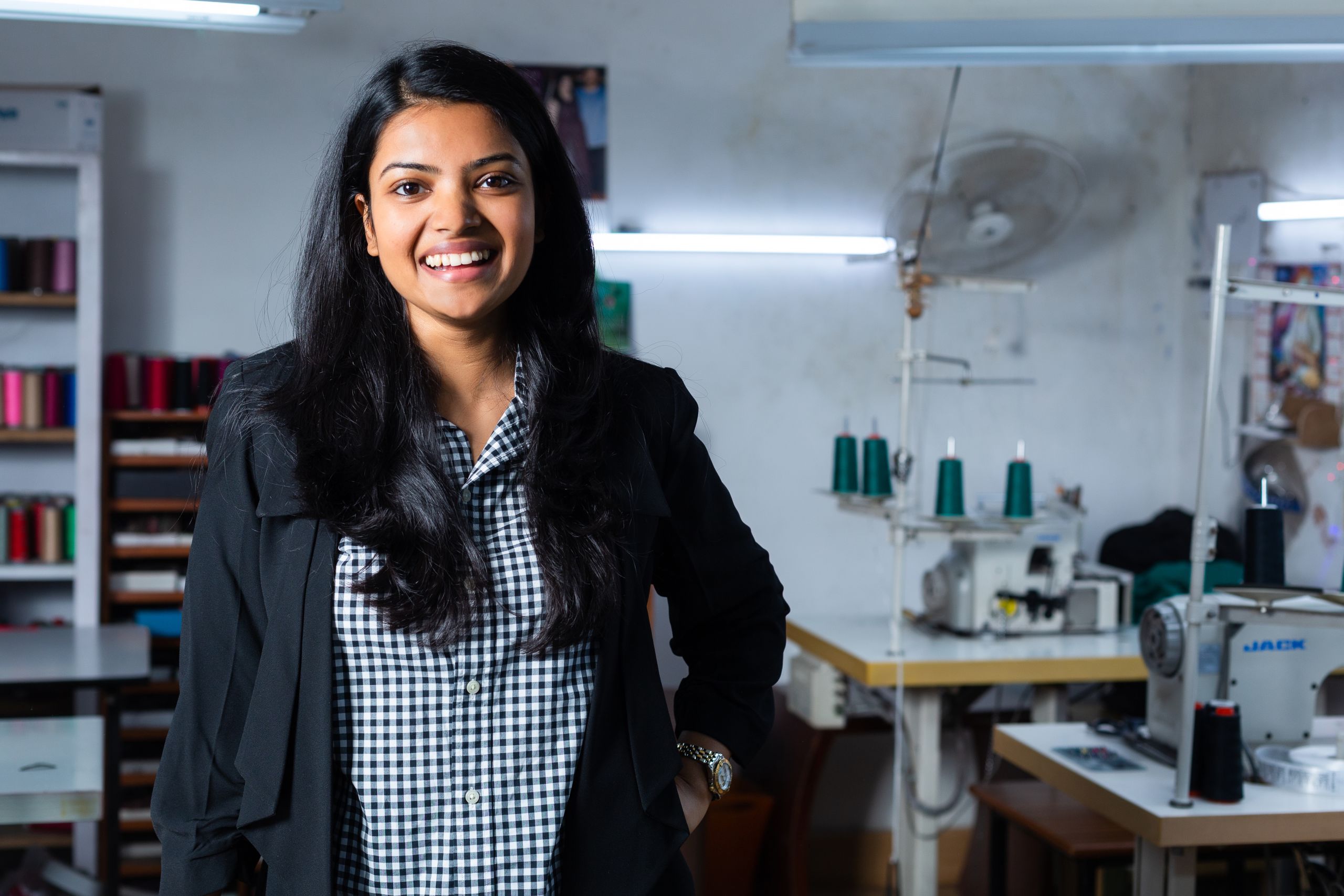 Divya Gupta in her factory