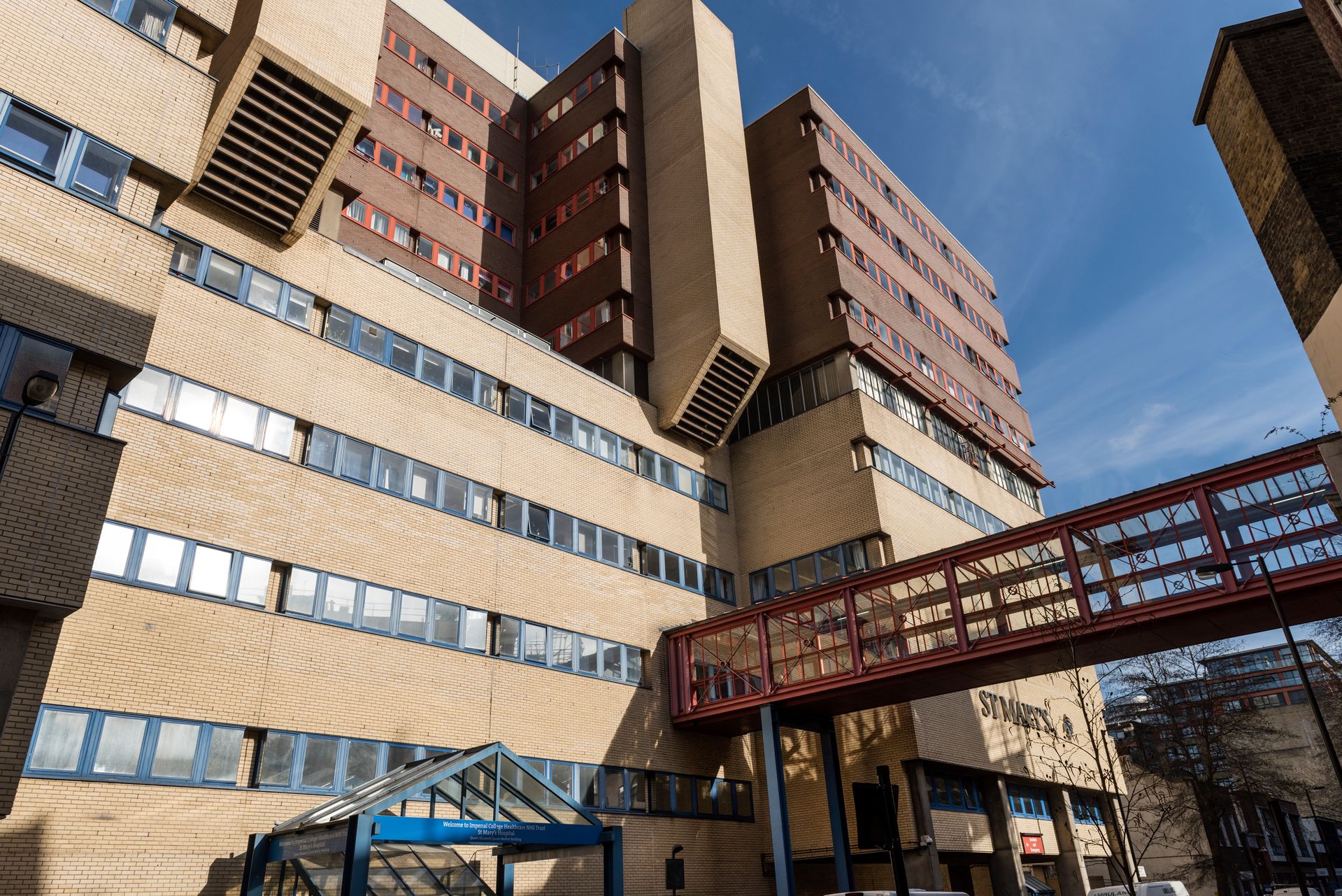 Entrance of St Mary's Hospital