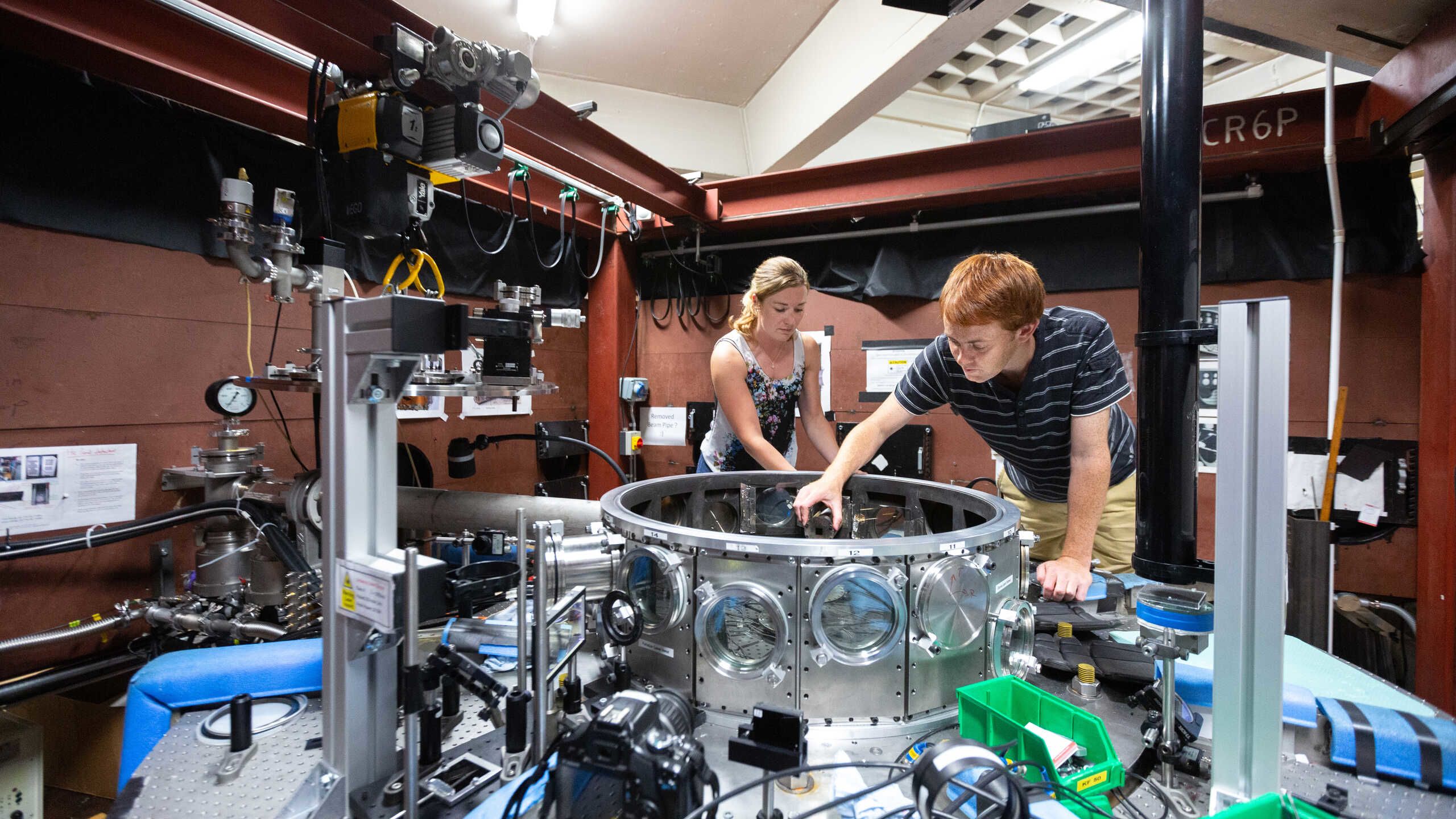 Postgraduate students in the MAGPIE pulsed-power generator