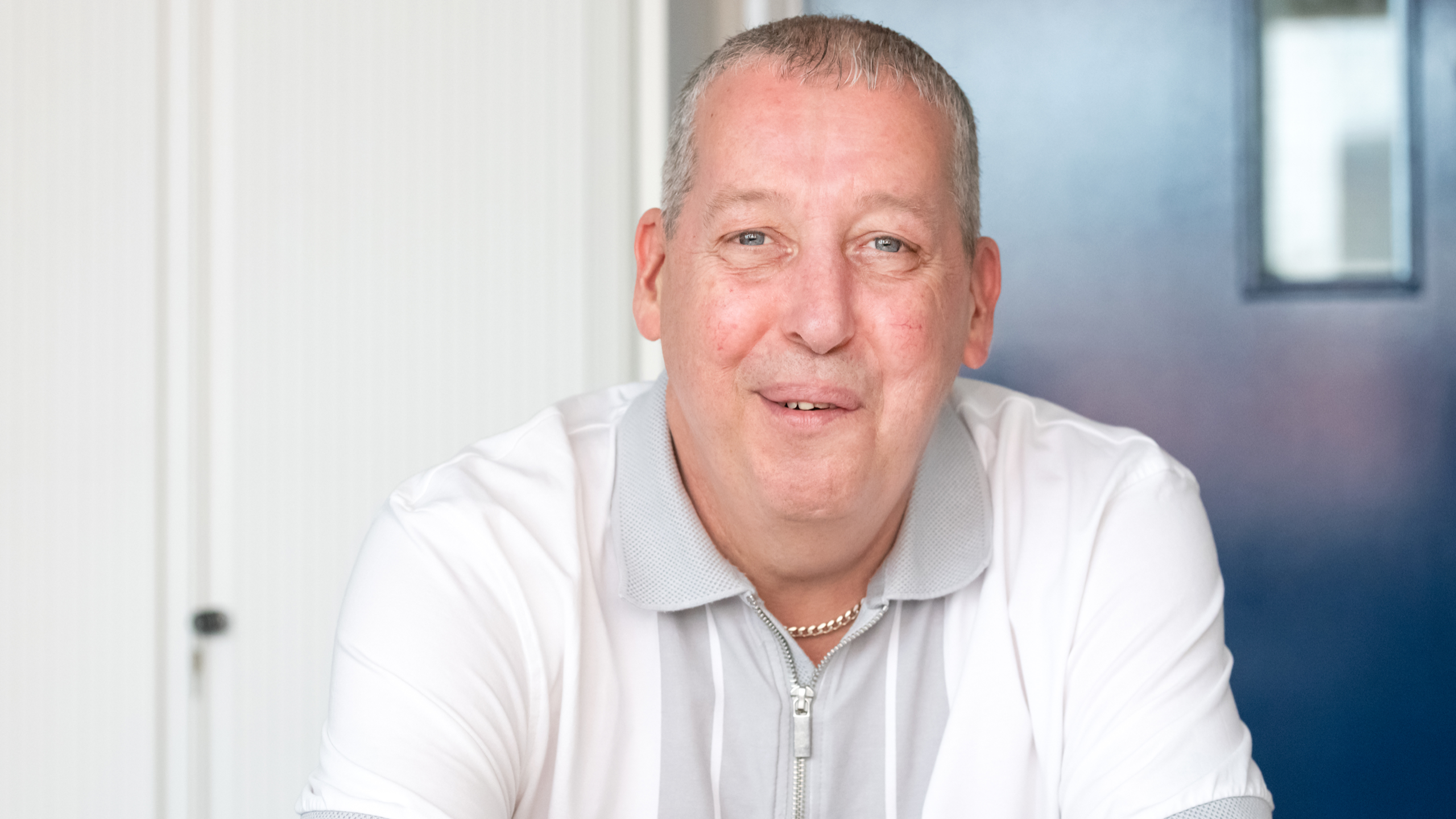 Tony photographed at Hammersmith Hospital