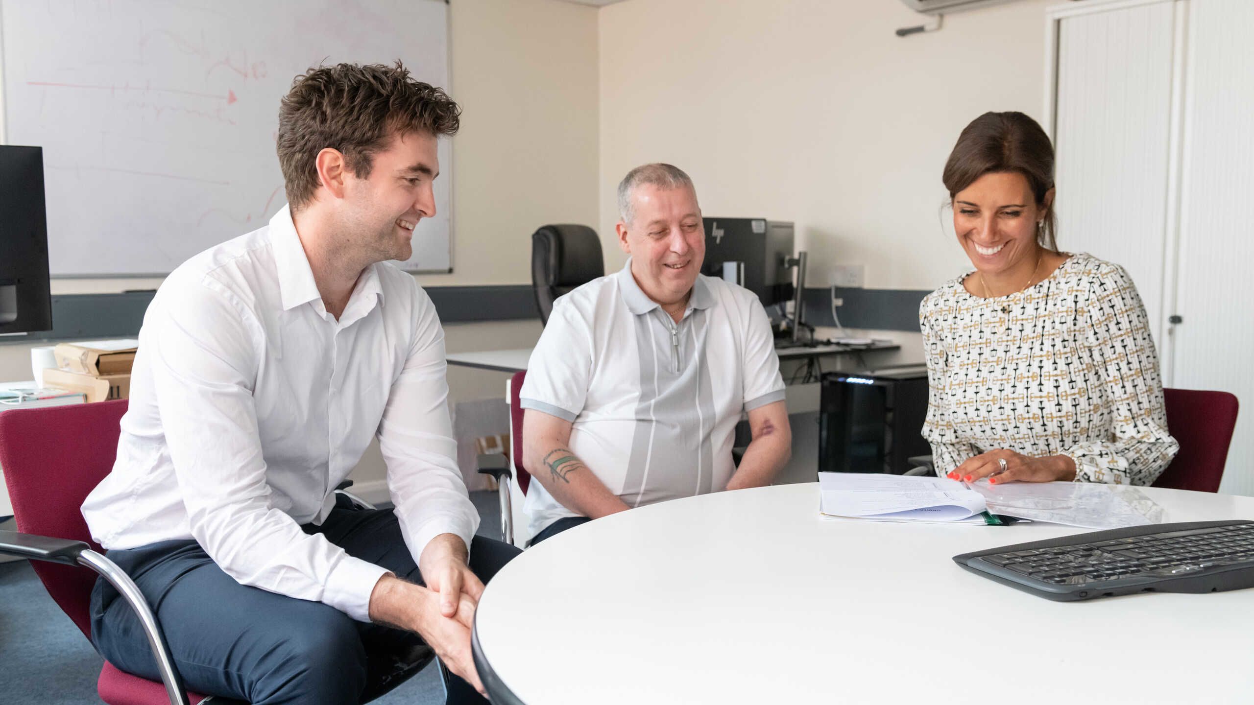 Michael Foley, Tony O’Donoghue and Dr Rasha Al-Lamee 