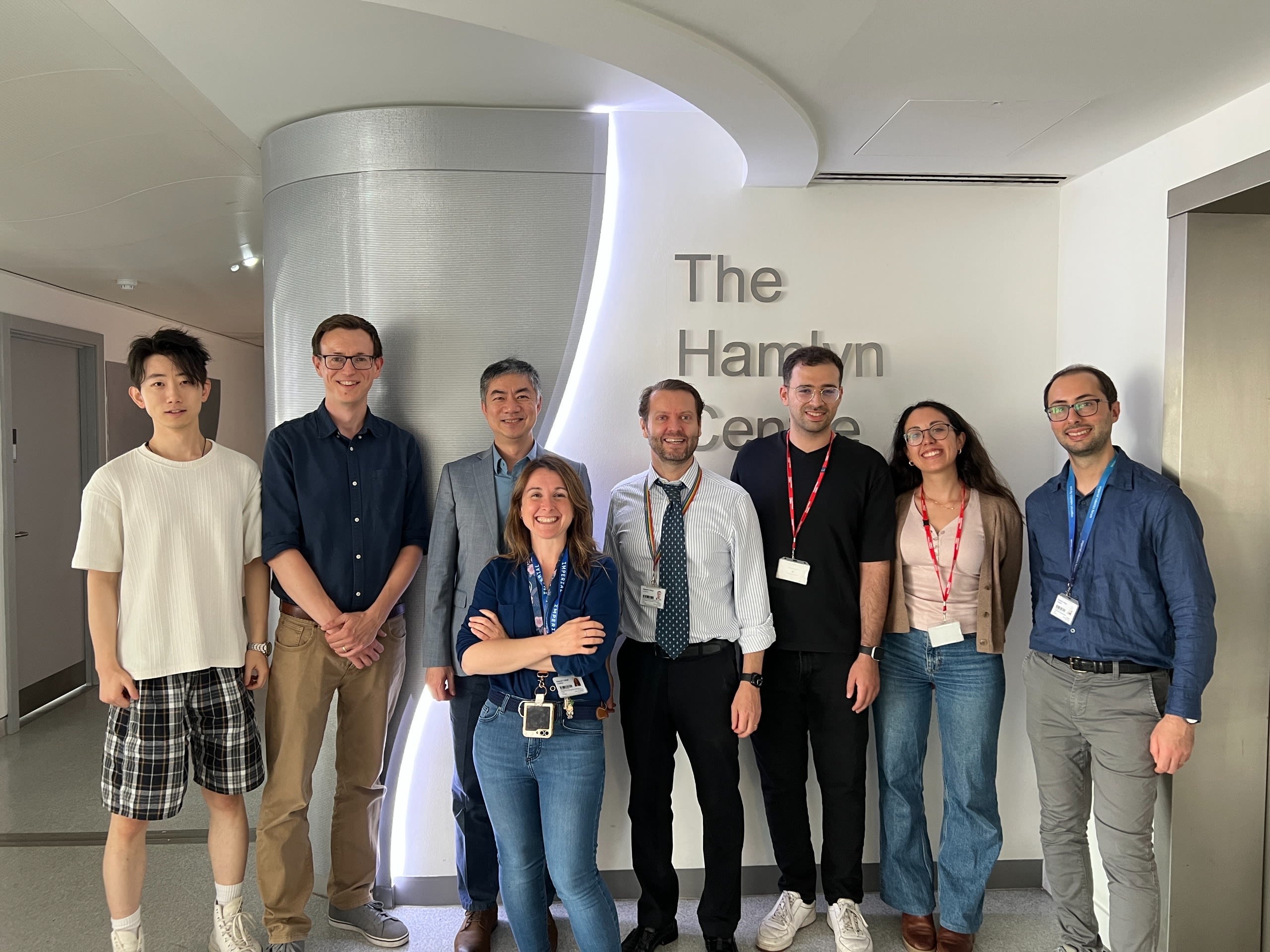 Group photo of staff from Hamlyn and the Chinese University of Hong Kong