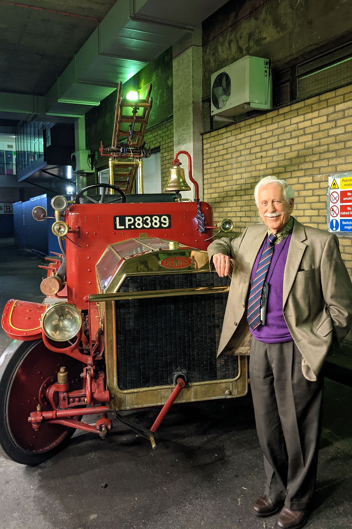 John Sherwood and Imperial's mascot Jezebel
