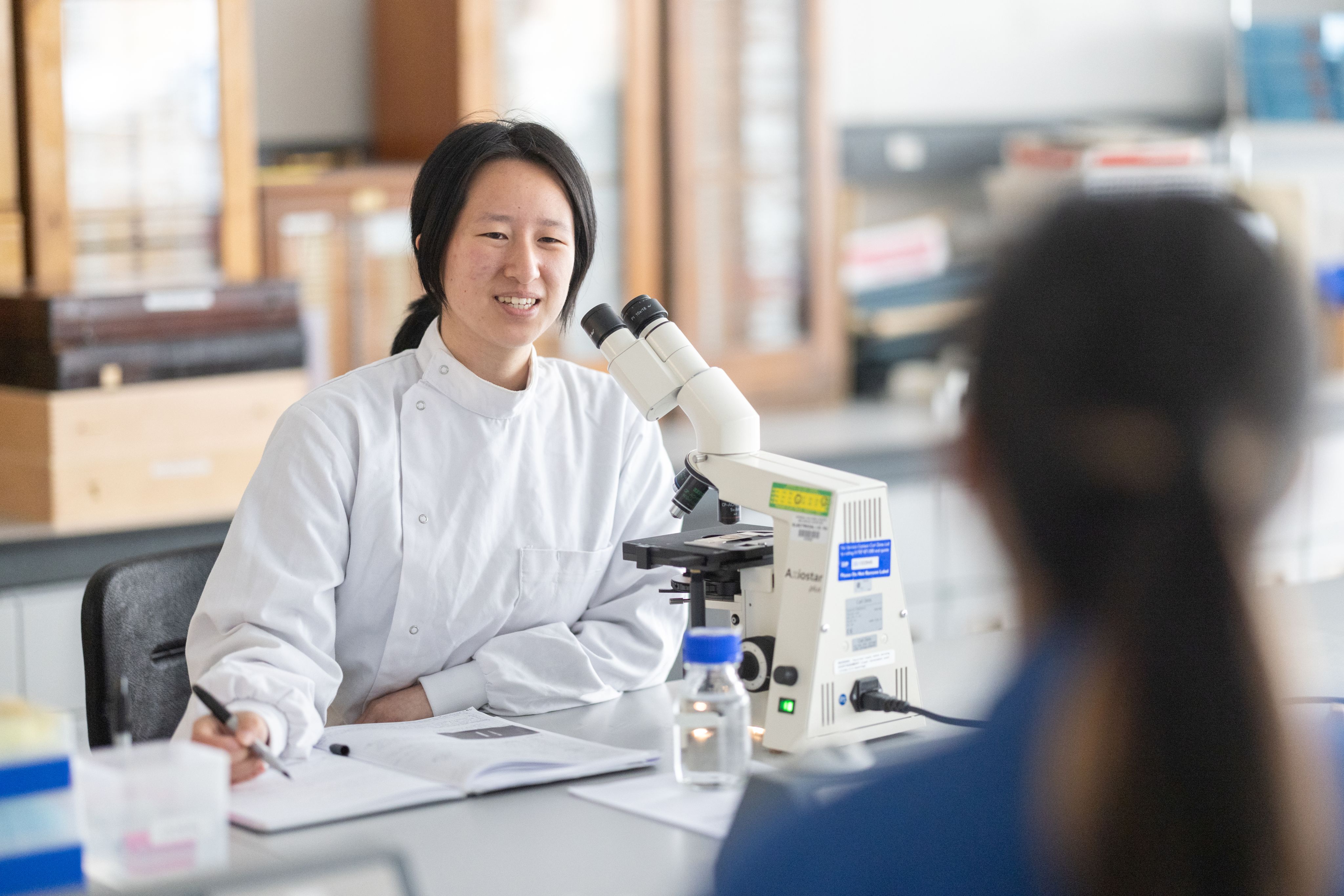 Ivy has taken on work experience in a hospital lab to support her studies