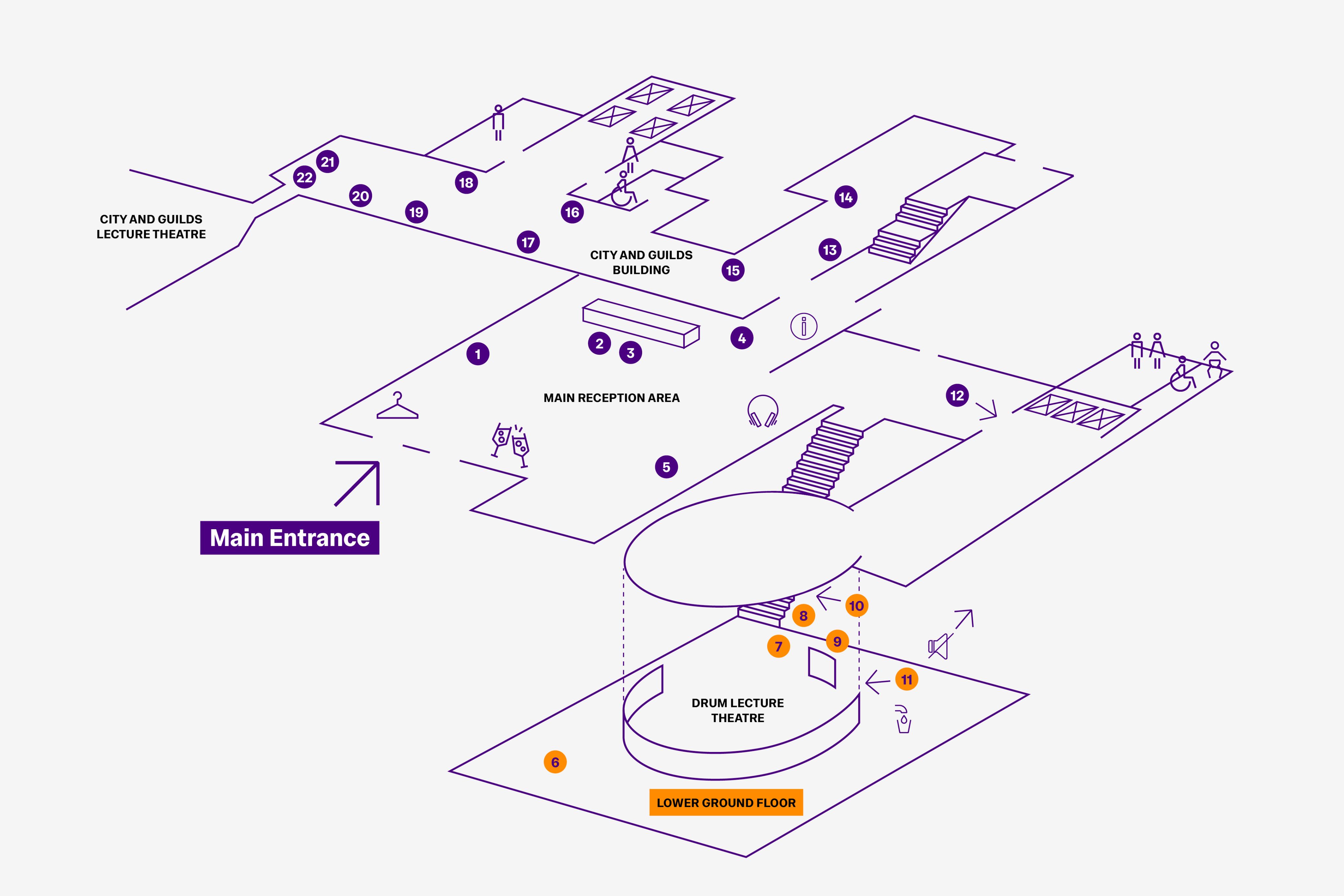 A map of the Imperial Lates event