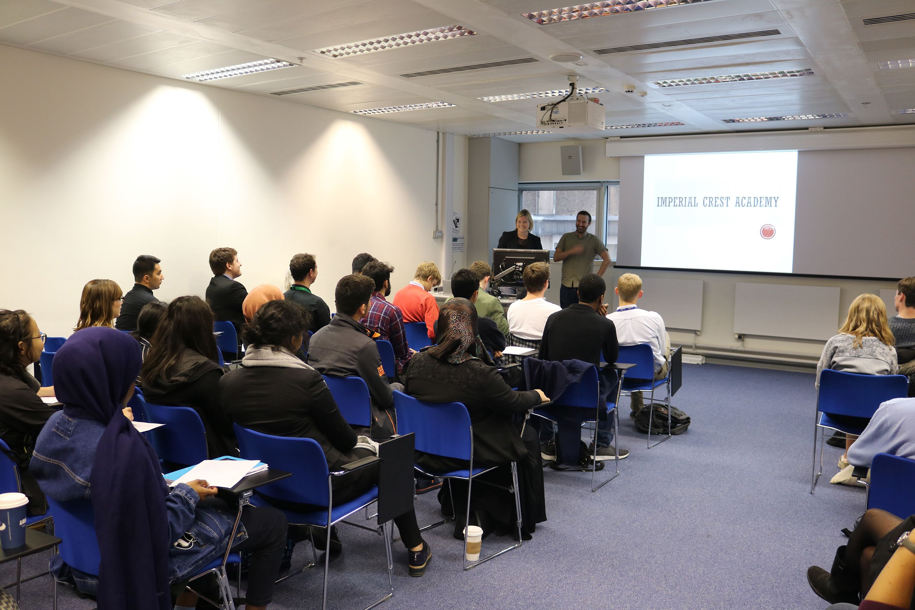 Cecilia talks to school students