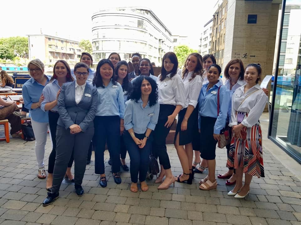 Katerina with her team