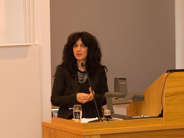 Katerina at lectern