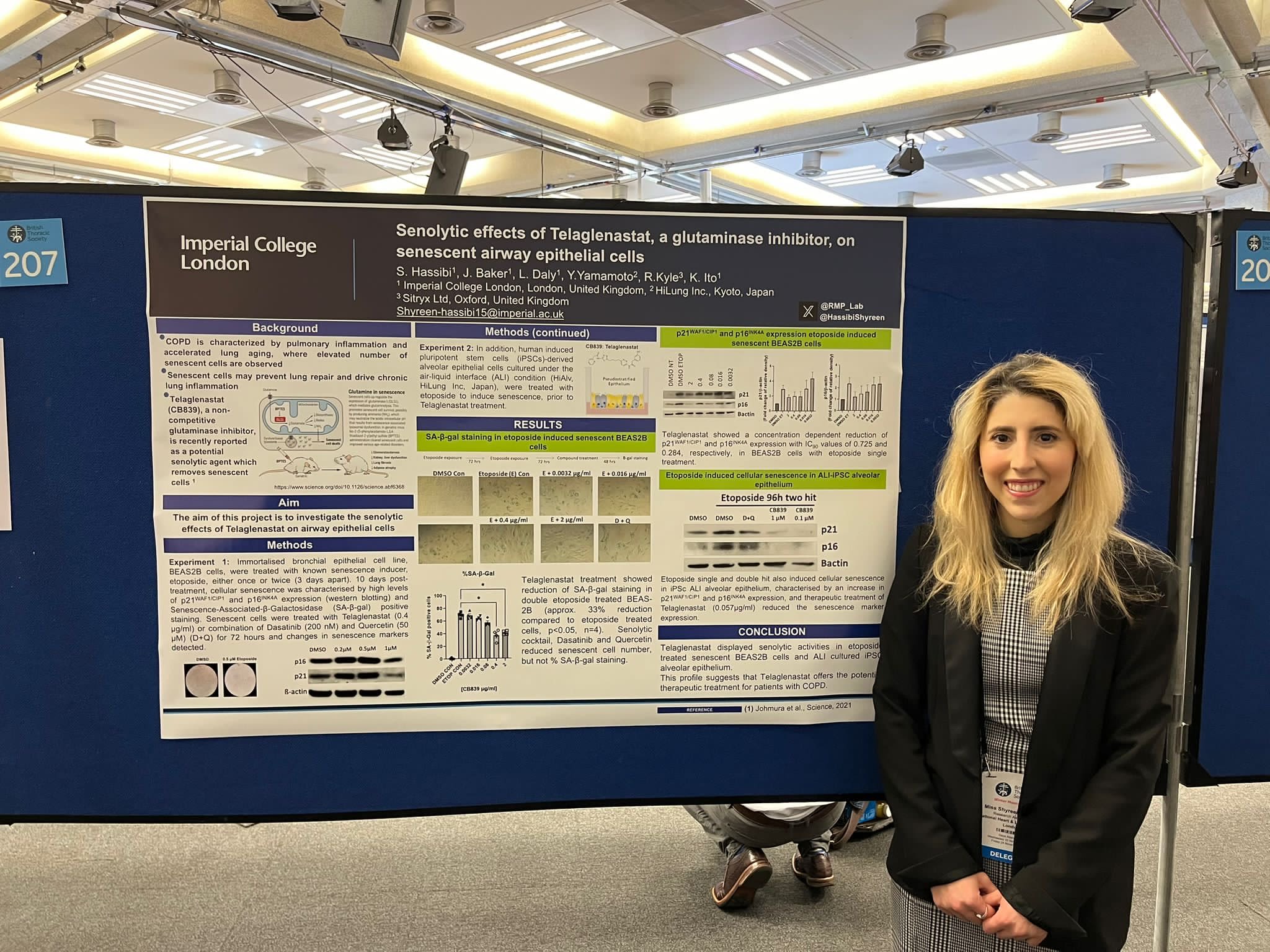 Shyreen with research poster