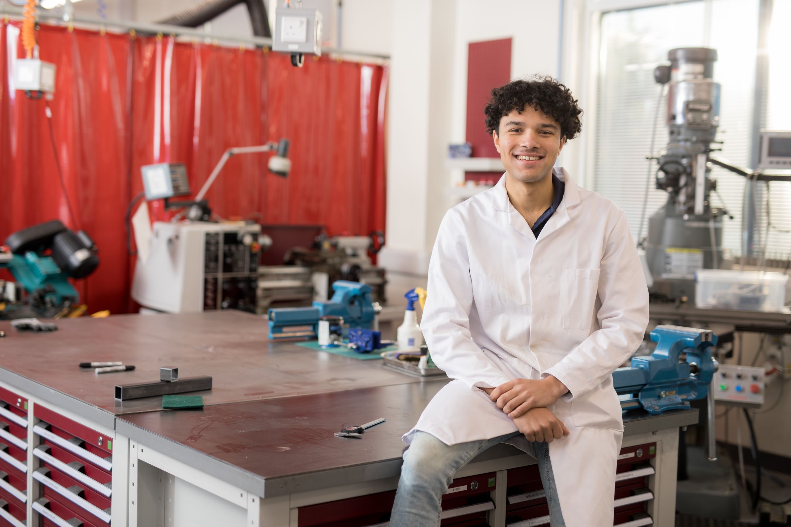 Giovanni (mechanical engineering) in the Advanced Hackspace