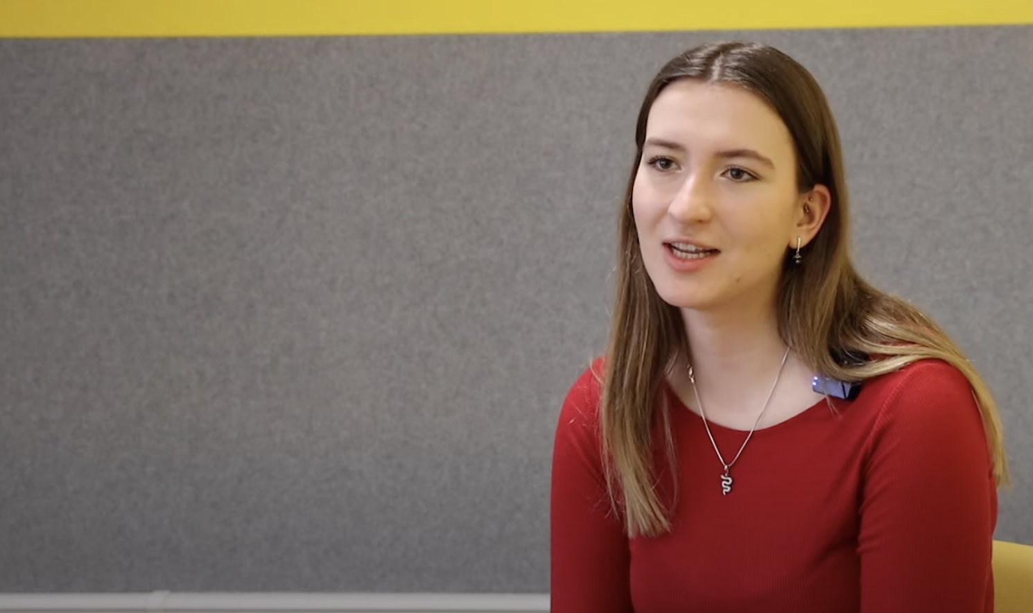 Screenshot of Alexandra from her Postgraduate student Q&A video on Imperial's YouTube channel