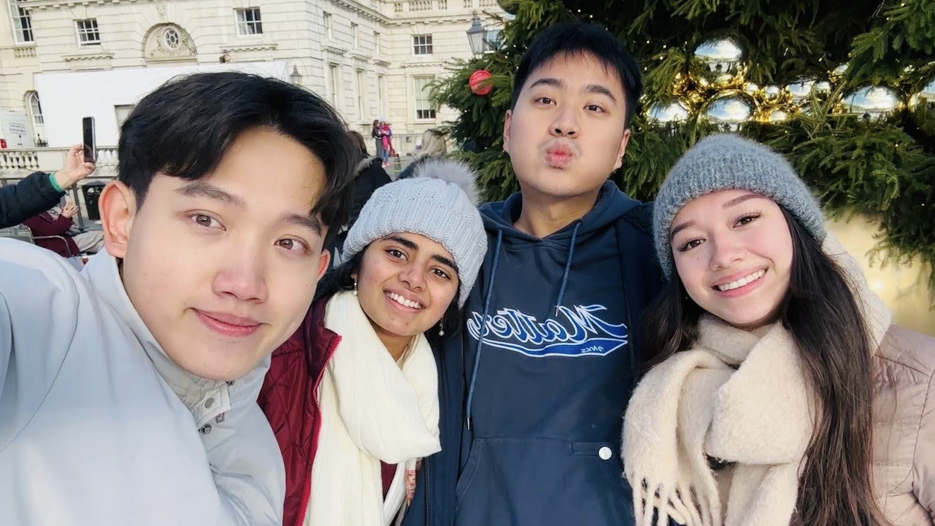 Selfie of Catherine and friends