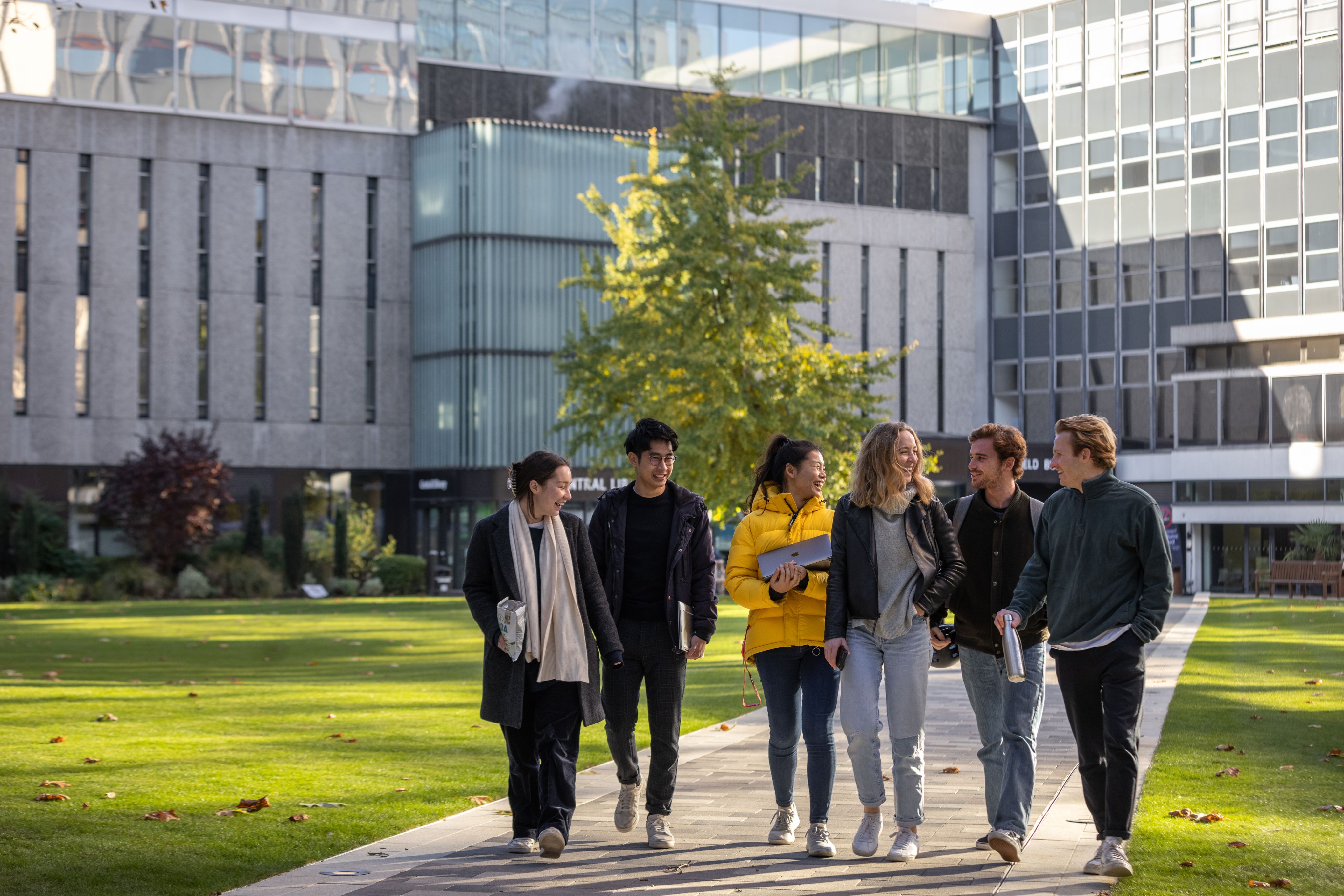 Group of students chatting 