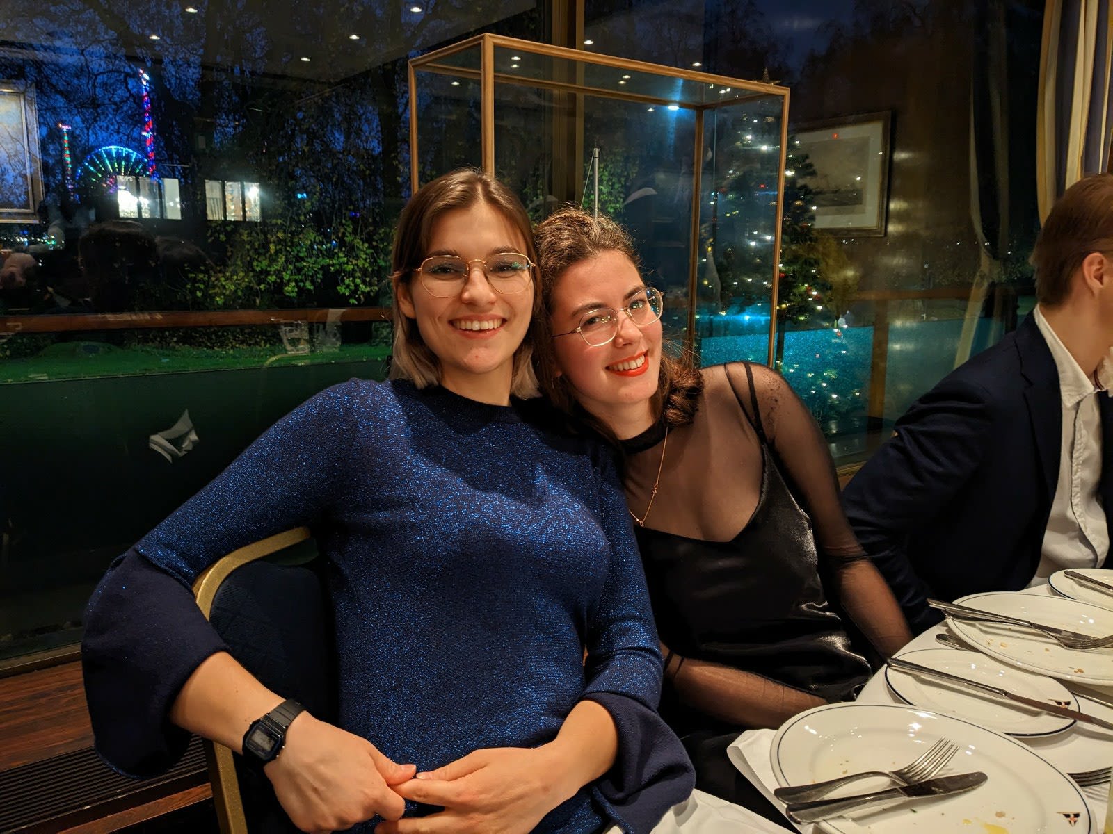 Paulina with a friend 
