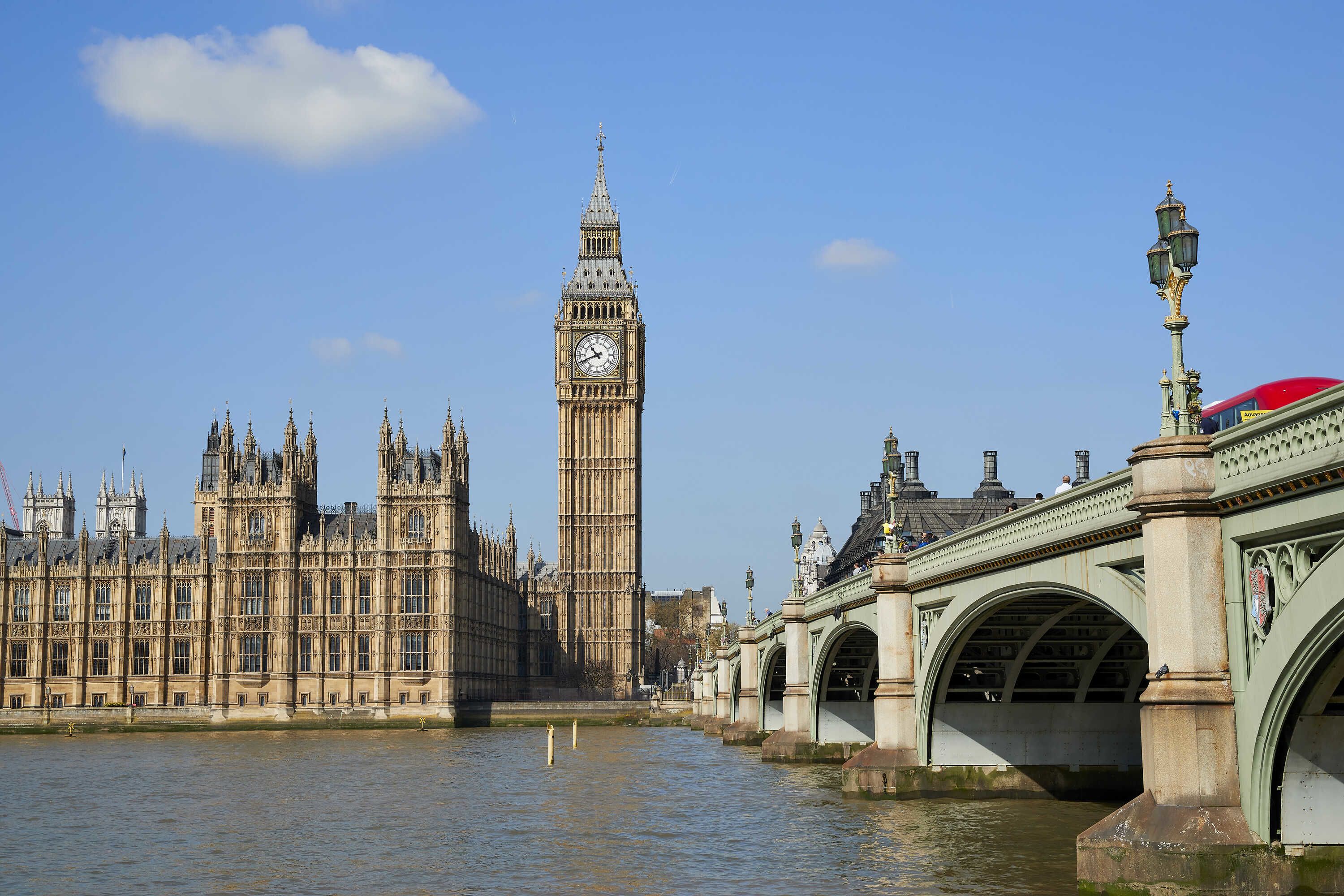 Big Ben and the Houses of Parliament in London