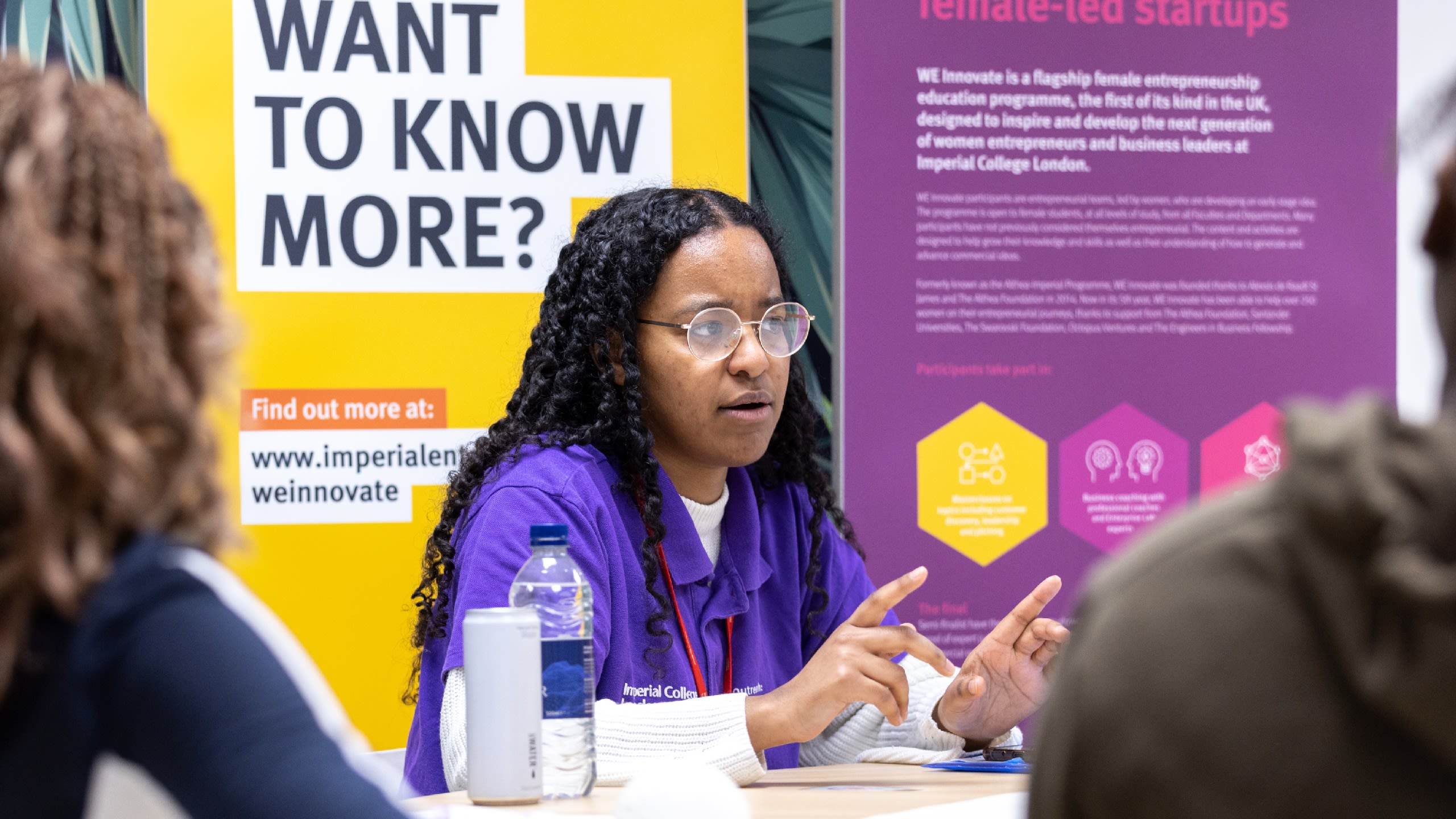 Meley at an outreach event