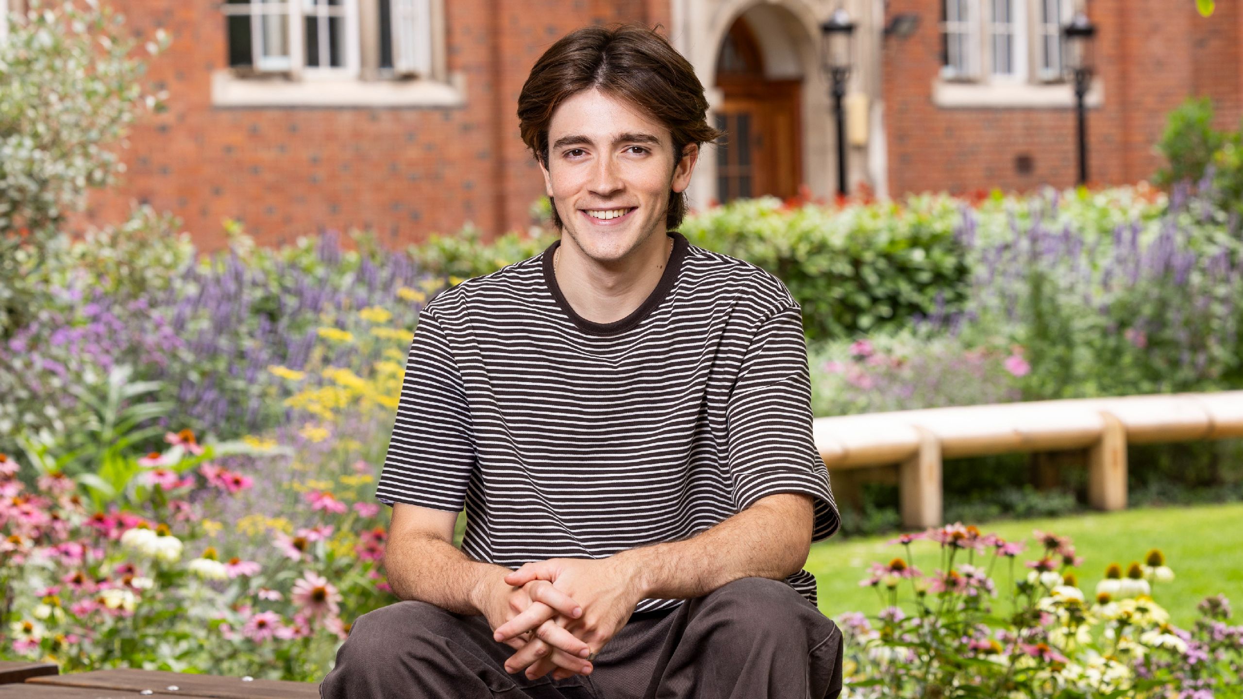 Nico Henry in the Imperial College Union garden