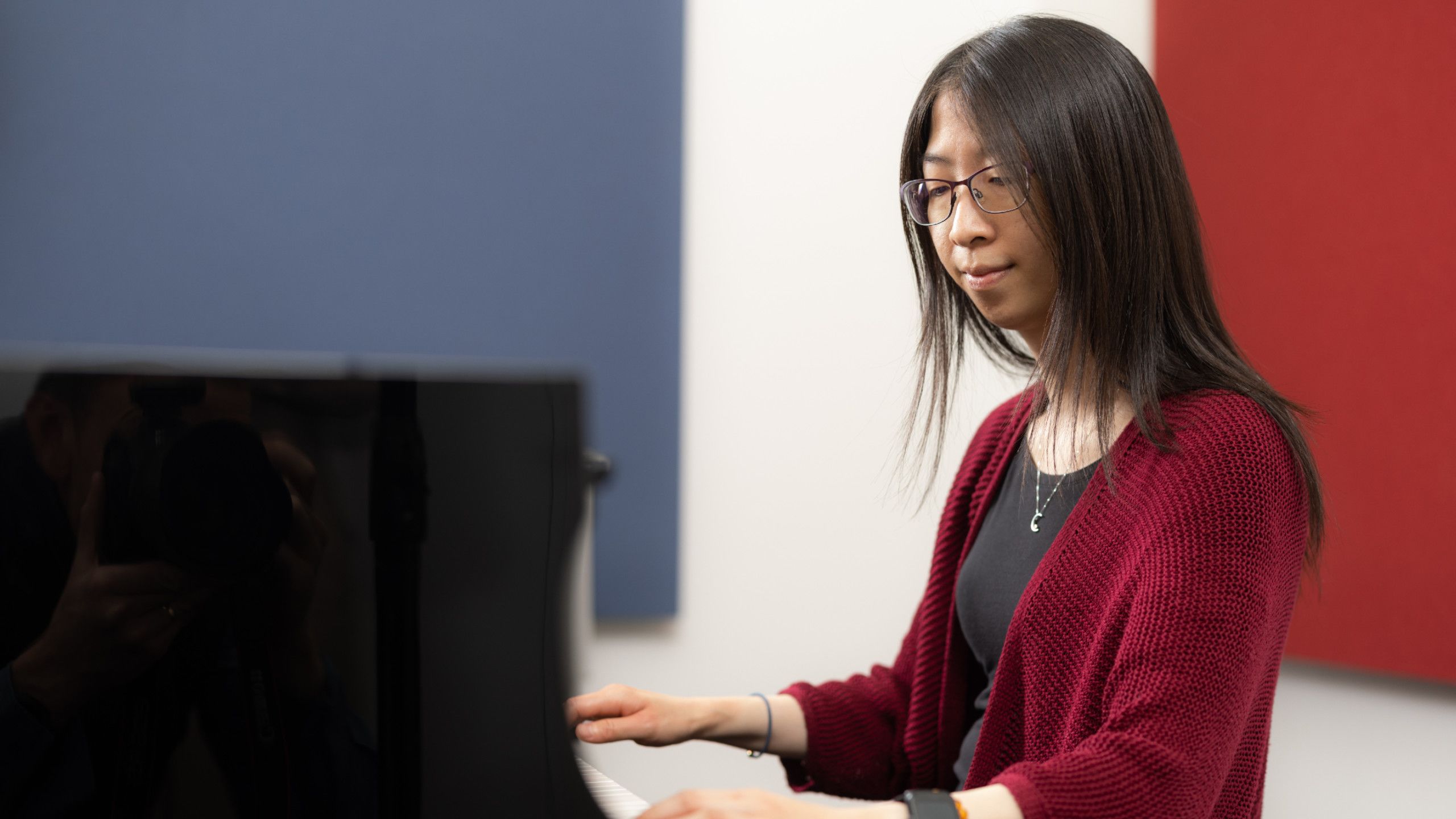 Tiffany playing piano 