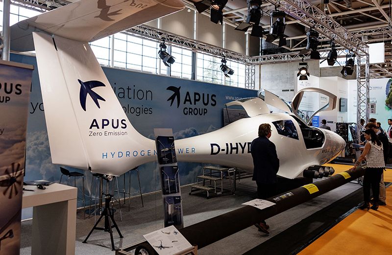 An unusually shaped small plane