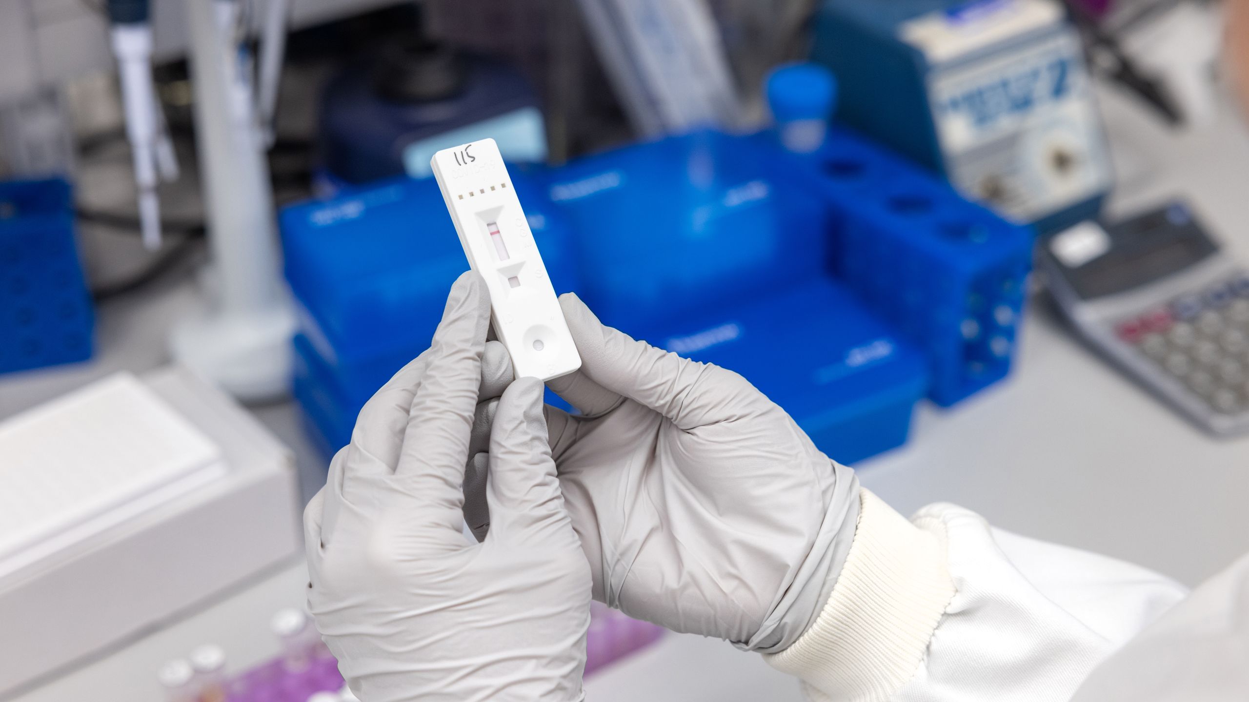 A coronavirus antibody testing stick