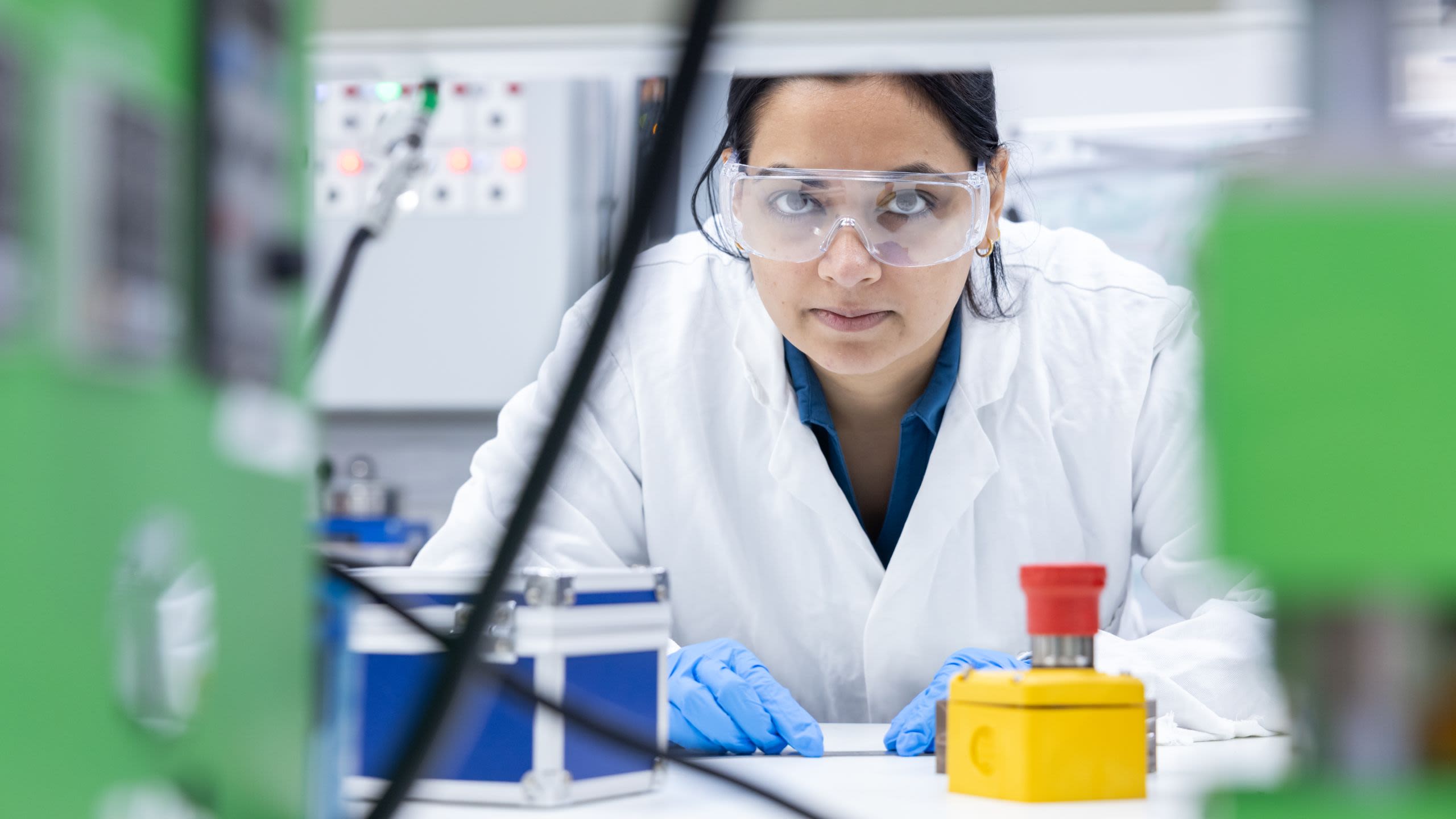 Dr Rao working in the lab